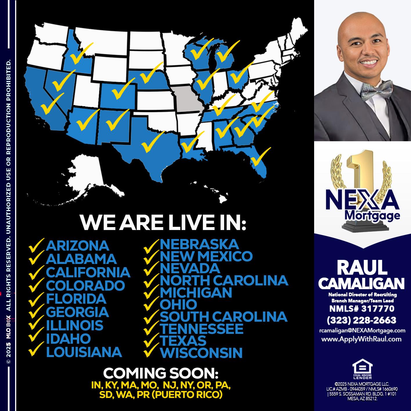 New Mexico live - Raul Camaligan -National Director of Recrutiing/Senior Mortgage Consultant
