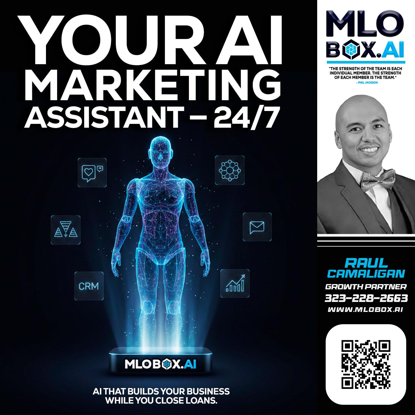 YOUR AI MARKETING - Raul Camaligan -National Director of Recrutiing/Senior Mortgage Consultant
