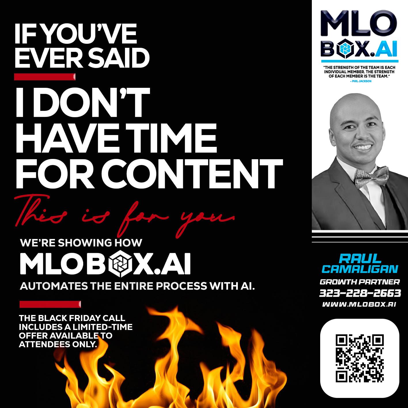if you - Raul Camaligan -National Director of Recrutiing/Senior Mortgage Consultant