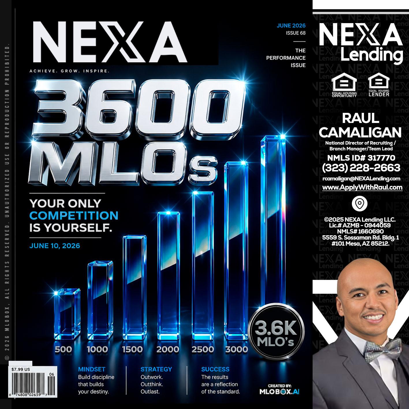 3600 MLOs - Raul Camaligan -National Director of Recruiting/Senior Mortgage Consultant