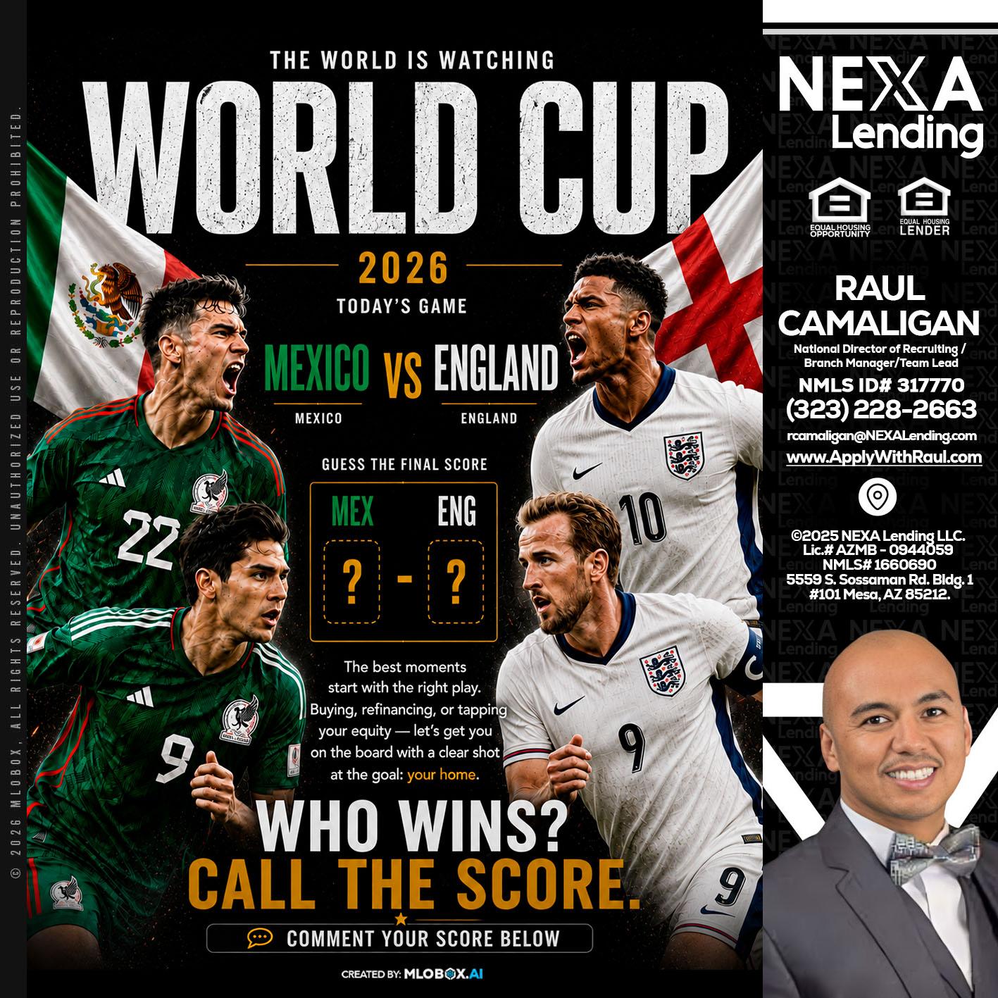 WHO'S WIN - Raul Camaligan -National Director of Recruiting/Senior Mortgage Consultant